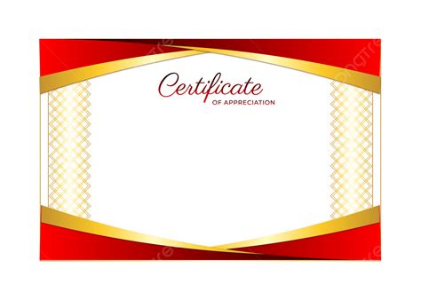 Certificate Border Design Vector Png Images Red Simple Certificate