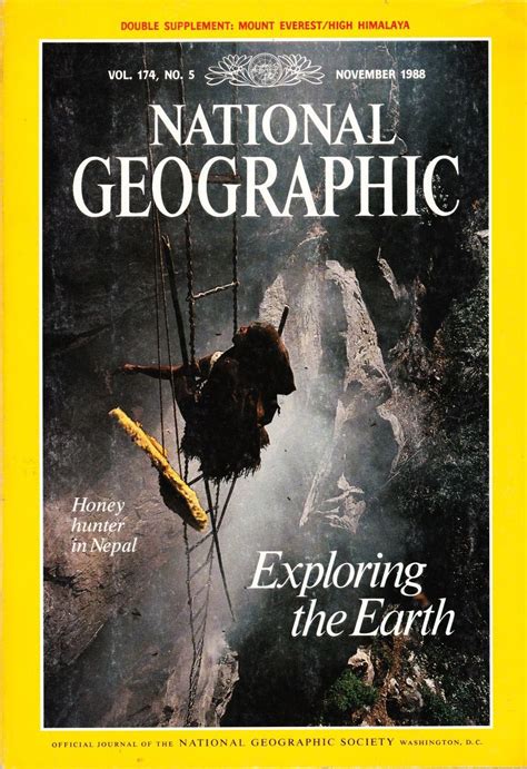 Vintage National Geographic Magazine November 1988 Vol 174 Etsy