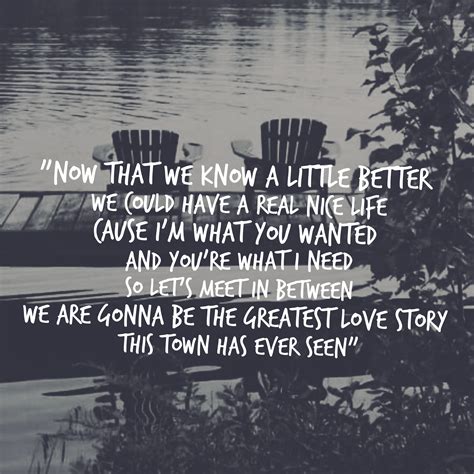 These love song quotes include some of the most romantic lyrics out there. LANco "American Love Story" | Country music quotes, Country love quotes