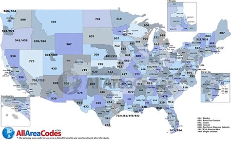 28 Map Us Area Codes