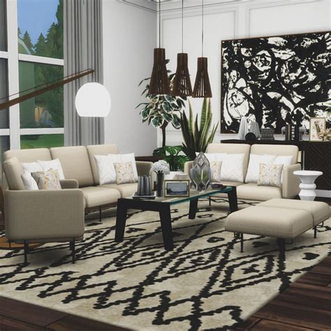 Jakob Seating Collection Modern Comfort Objects Sims 4 Cc Furniture