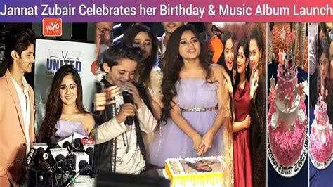 Jannat Zubair 18th Birthday Celebrates With Friends And Song Launch Ishq Farzis Faisu Yoyo