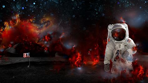 Sci Fi Astronaut Hd Wallpaper