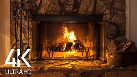 8 Hours Of Fireplace Sounds 4k Crackling Fireplace For Sleeping