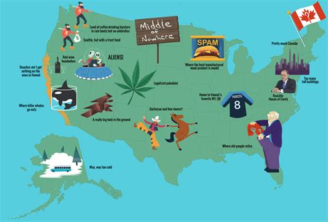 Map Of The United States Of America According To Hawaii Thrillist