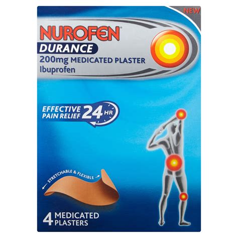 Nurofen 200mg Medicated Durance Plasters 4s Ibuprofen Pharmacy