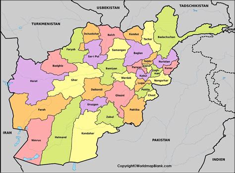 With interactive afghanistan map, view regional highways maps, road situations, transportation on afghanistan map, you can view all states, regions, cities, towns, districts, avenues, streets and. Labeled Afghanistan Map | World Map Blank and Printable