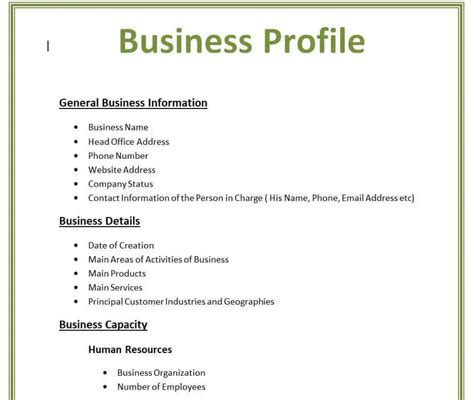 25 Sample Company Profile Templates Pdf And Word Word Excel Fomats