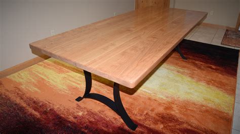 Custom Solid Black Cherry Wood Dining Table Top By Yost Selectwoodworks