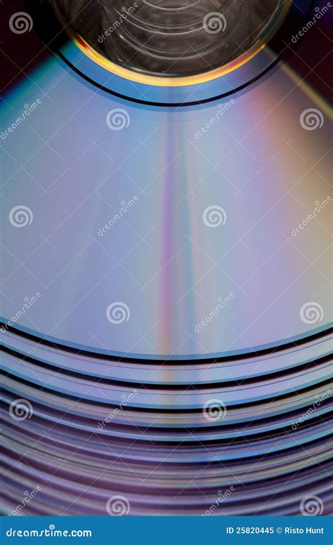 Shiny Violet Cds Dvds Stock Image Image Of Media Ring 25820445