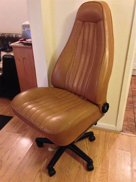 Office Chair Built From An Old Porsche Car Seat Muebles