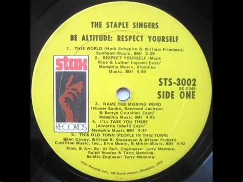 The Staple Singers Respect Yourself Chords Chordify