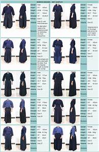 Martia Arts Uniform Size Chart Kendo Mma Workout Art Uniform