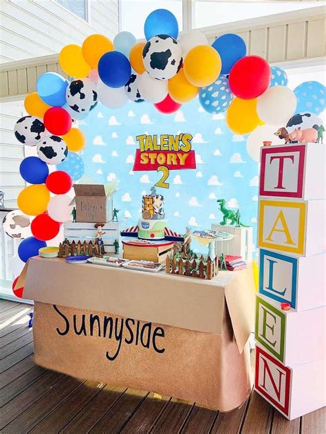 Toy Story Party Birthday Party Ideas Photo 1 Of 17 Festa Infantil Toy Story Aniversário Do
