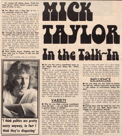 Mick Taylor In The Talk In Concert Posters Rolling Stones Blues Rock