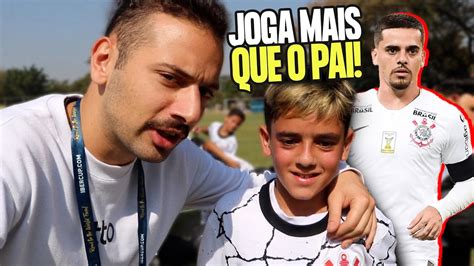 FUI EM JOGO DO FILHO DO FAGNER PELO CORINTHIANS YouTube