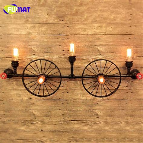 Wall lamps & sconces (10698). FUMAT Industrial Vintage Wall Lamps Water Pipe Wall Sconce Indoor Lighting Bed Room Stair Light ...