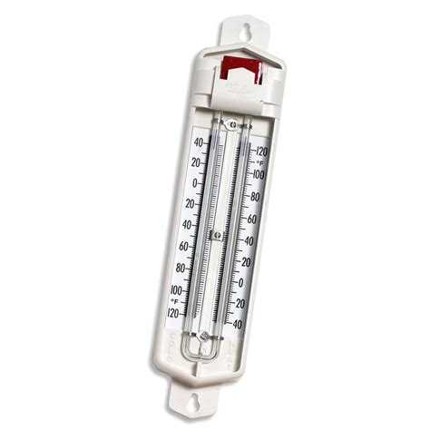 Taylor 5458 Mercury Filled Thermometer W Push Button Reset 40 To 120