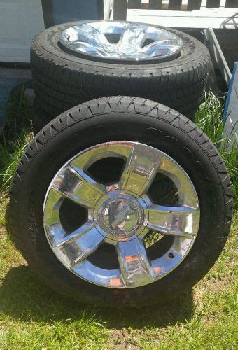 Sell 4 2014 Chevy Silverado Ltz Rims And Tires 20 Inch Chrome Rims In