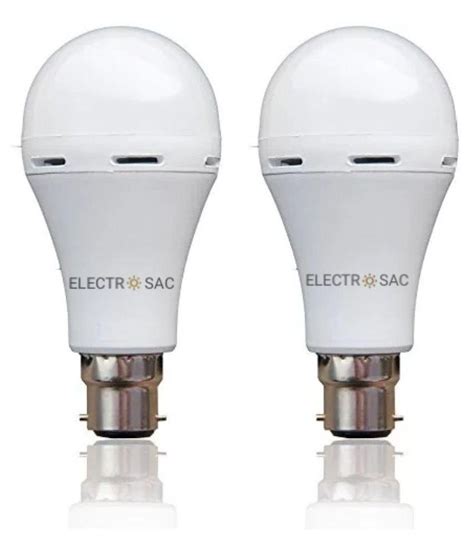 Electrosac 9w Rechargeable Emergency Light Led Bulb Inverter Ac Dc