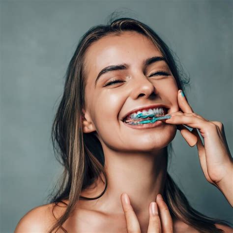 Premium Ai Image Beautiful Young Woman With Teeth Braces