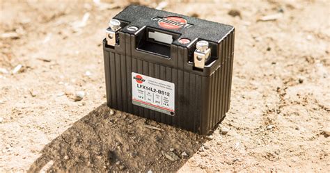 The etx12a earthx dirt bike lithium battery has 220 peak cranking amps in a package that is just over a pound! Shorai LFX Lithium Battery - Dirt Bike Test