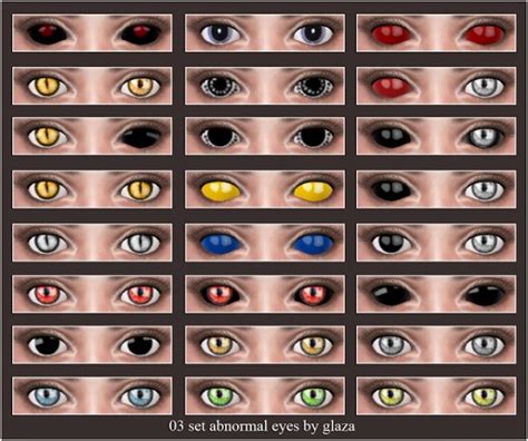 All By Glaza Aet Abnormal Eyes • Sims 4 Downloads