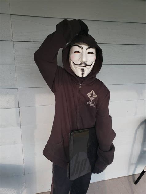 Anonymous Costume Mask Hacker Mask Halloween Hacker Mask Etsy Uk