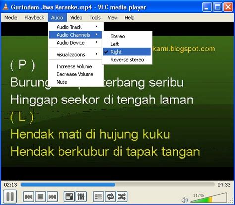 Alat musiknya terdiri dari biola gendang tabla dan seruling. Gurindam Jiwa Karaoke - memainkan lagu karaoke dengan VLC ...