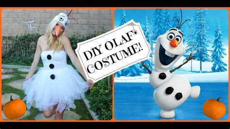 diy olaf frozen halloween costume style by dani youtube