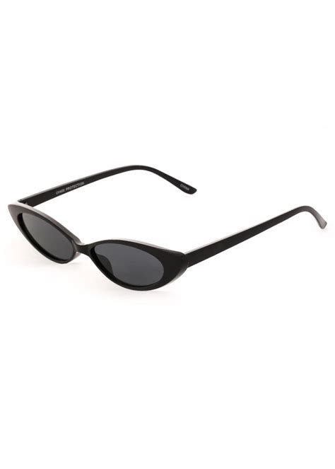 Thin Retro Cat Eye Sunglasses Jewel Cult