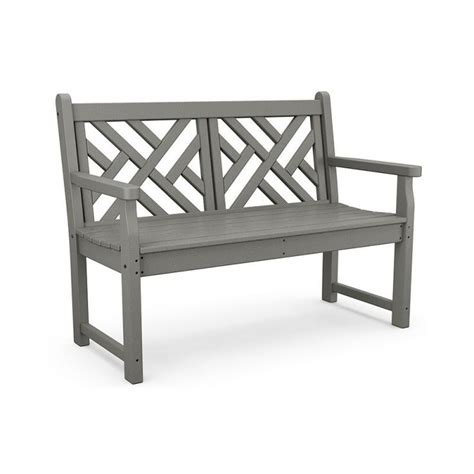 Polywood Chippendale 48 Bench In 2022 Patio Bench Patio Furniture Collection Plastic Lumber