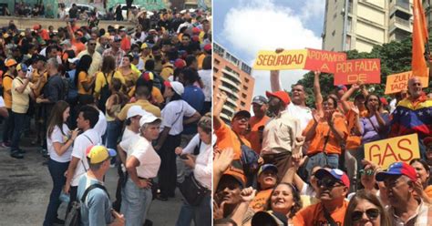 La Oposici N Venezolana Sale A Las Calles De Caracas En Jornada De