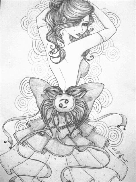 The stomach, brain, & breasts. Pin by Kaitlyn Smith on Colouring Pages | Cancer horoscope ...