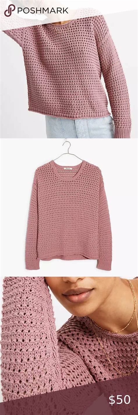 Madewell Open Stitch Austen Pullover Sweater In 2021 Pattern