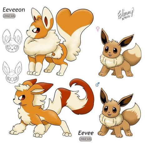 FanArt pokemon EEVEON Type Normal Credit Edimay Pokémon Amino