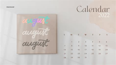 Top Imagen August Calendar Desktop Background Thpthoanghoatham Edu Vn