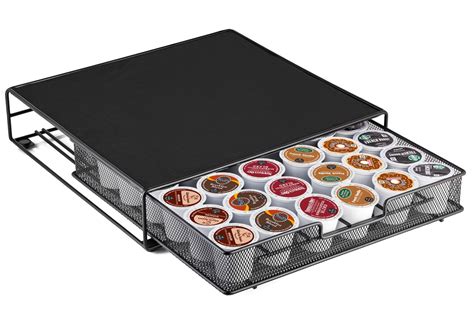 With this coffee machine, you can get your drink in a matter of minutes thanks to the rapid brew technology. Halter Mesh Drawer Single Serve Coffee Pod Holder - Heat ...
