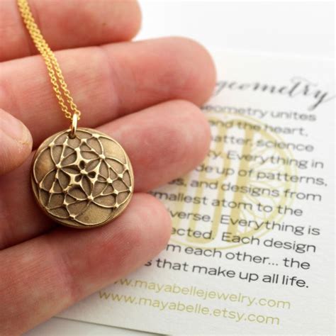 New Seed Of Life Sacred Geometry Pendant And Necklace Etsy
