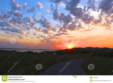 Colorful Morning Stock Image Image Of Blue Orange Oklahoma 41330091