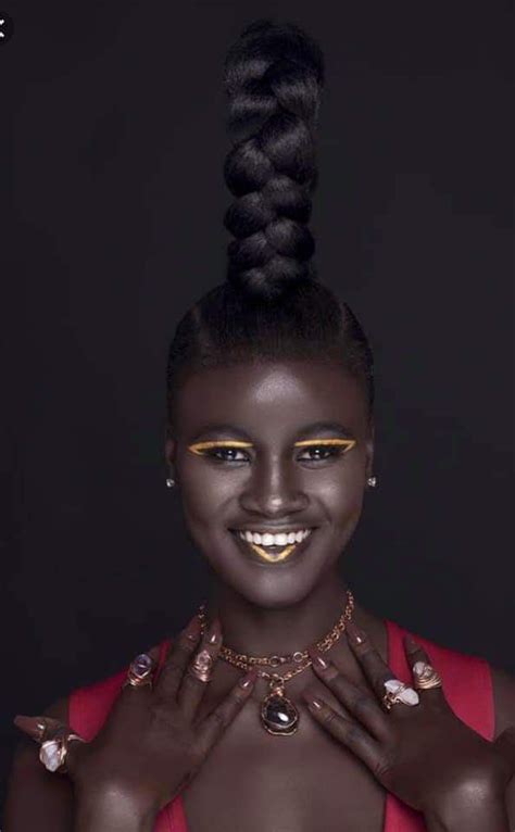 khoudia diop is her name senegalese fashion model beautiful black girl artistic hair
