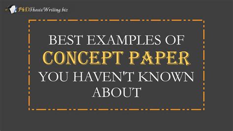 Concept Paper Best Examples By Conceptpaperexamples Issuu