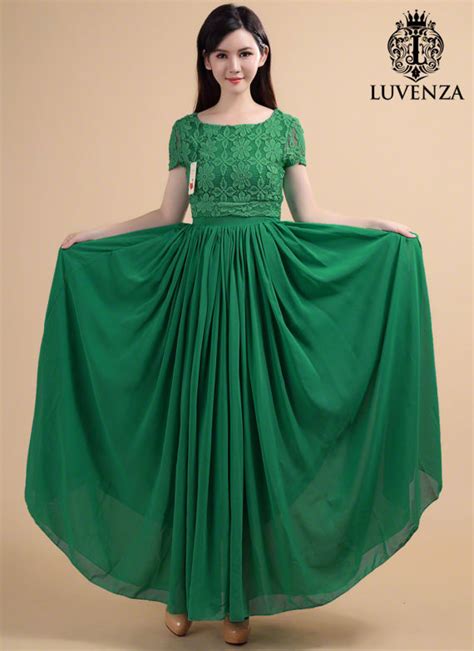 Items Similar To Forest Green Lace Maxi Dress Emerald Green Maxi