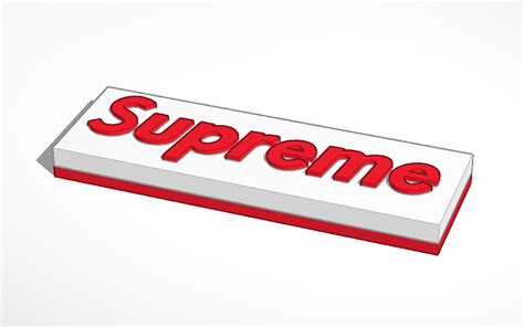 White Supreme Logo Logodix