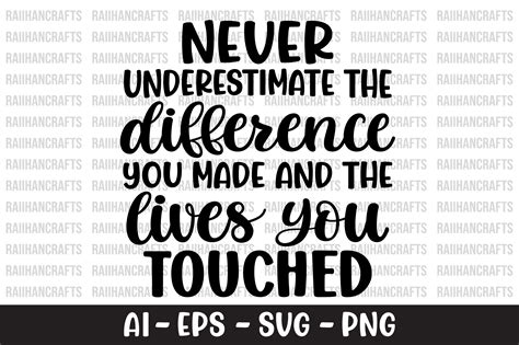 Never Underestimate The Difference Svg Graphic By Raiihancrafts · Creative Fabrica