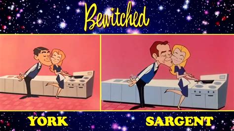 Bewitched Side By Side Comparison Dick York Vs Dick Sargent Youtube