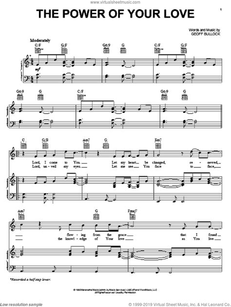 Hold me close let your love surround me bring me near draw me to your side. Brewster - The Power Of Your Love sheet music for voice ...