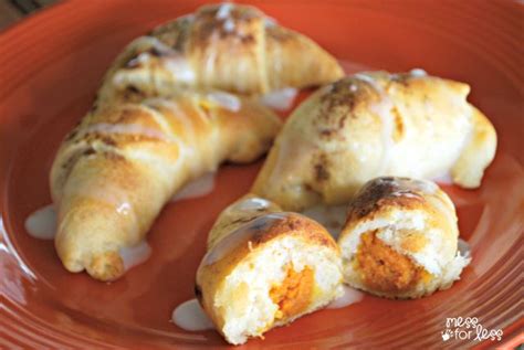 I make libbys pumpkin rolls every year. Pumpkin Pie Crescent Roll Recipe - Mess for Less
