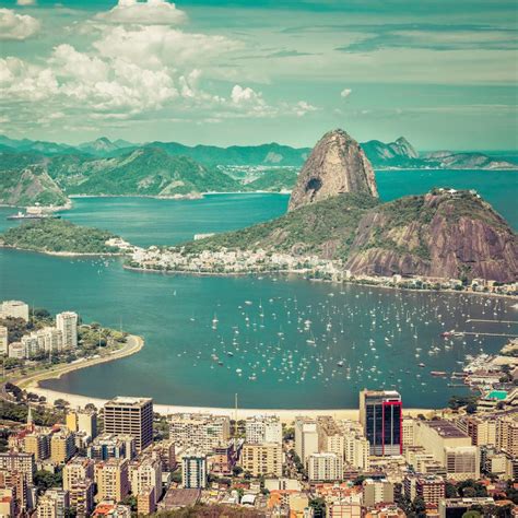Beautiful Skyline View Of Rio De Janeiro Stock Image Image Of