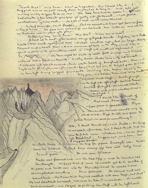 Existe T Il Une Transcription De Lécriture Manuscrite De Tolkien Dans